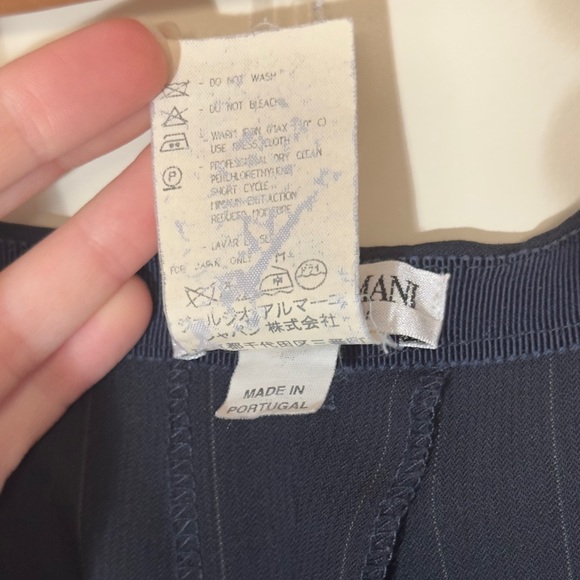 GIORGIO ARMANI LE COLLEZIONI PLEATED PINSTRIPE TROUSER - Picture 11 of 11